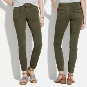 Madewell Women's Size 30 Olive Green Cotton Pants
